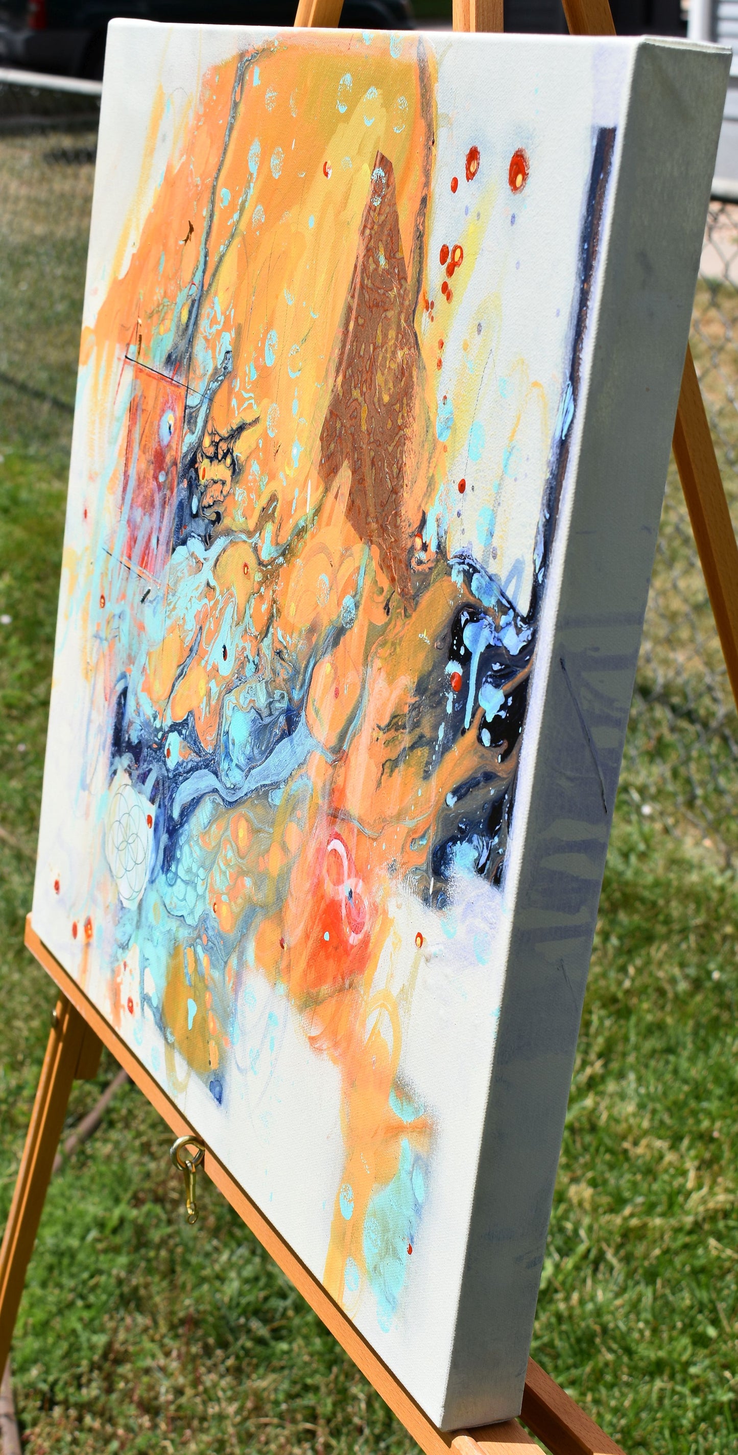 Heart of Compassion 20″ x 20″ Abstract Painting