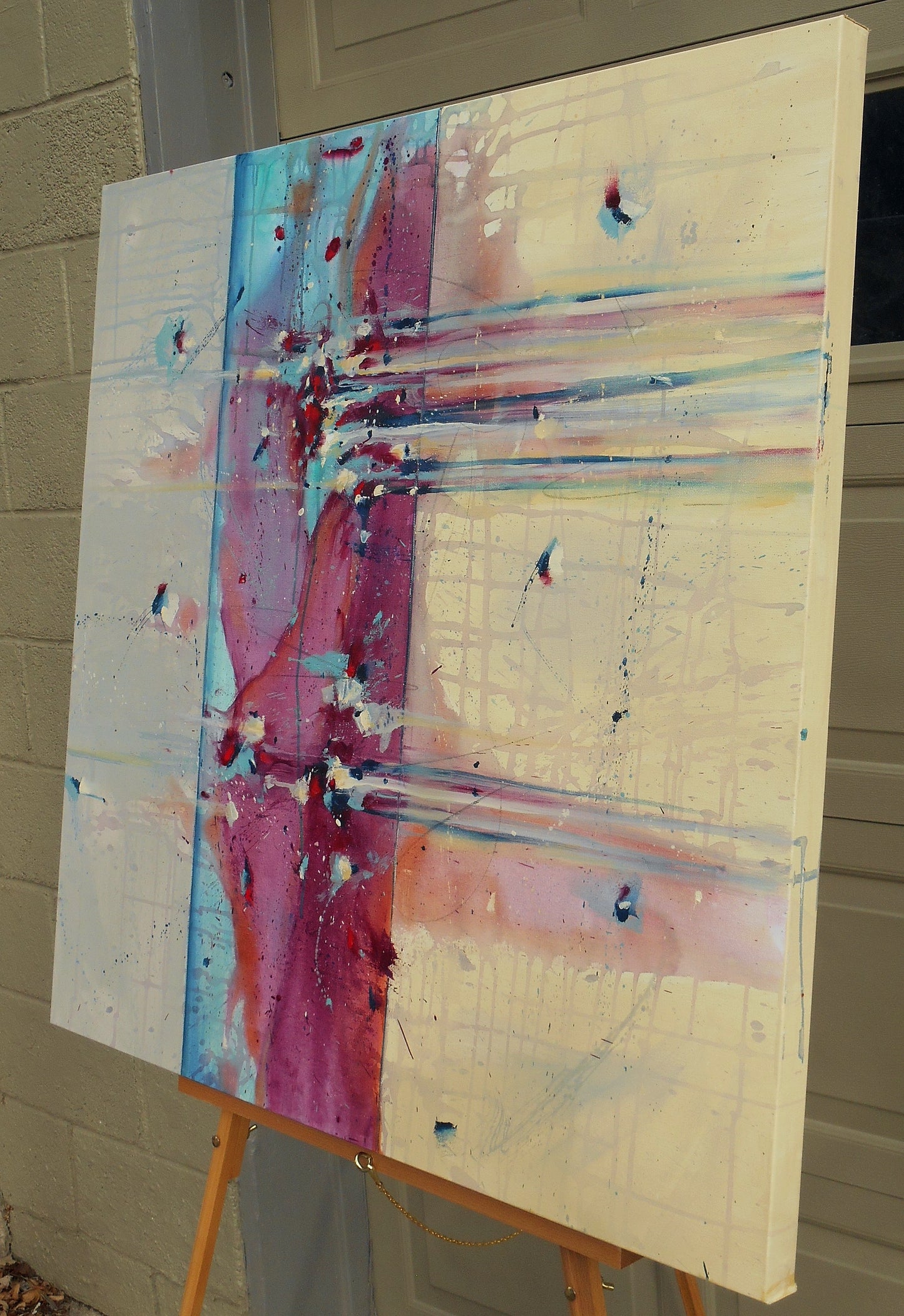 See Right Through Me 36″ x 36″ Abstract Painting