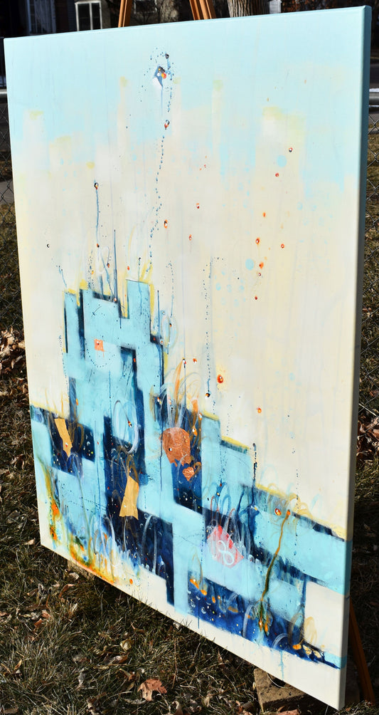 Spirit of Twilight 36″ x 48″ Abstract Painting