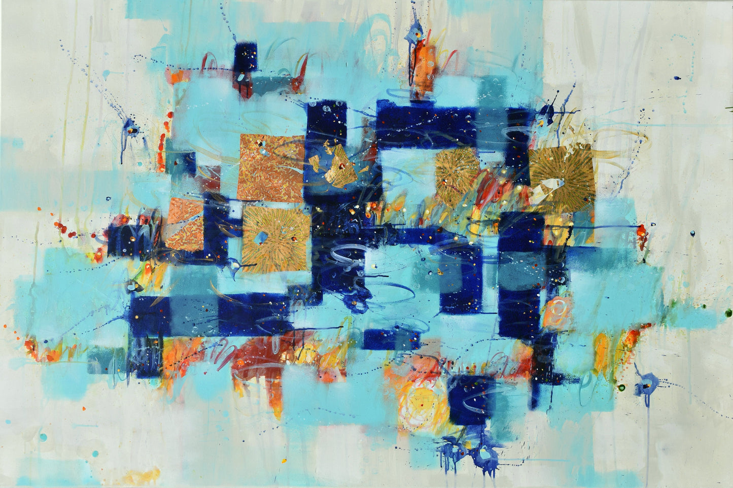 Slant of Light 40″ x 60″ Abstract Painting