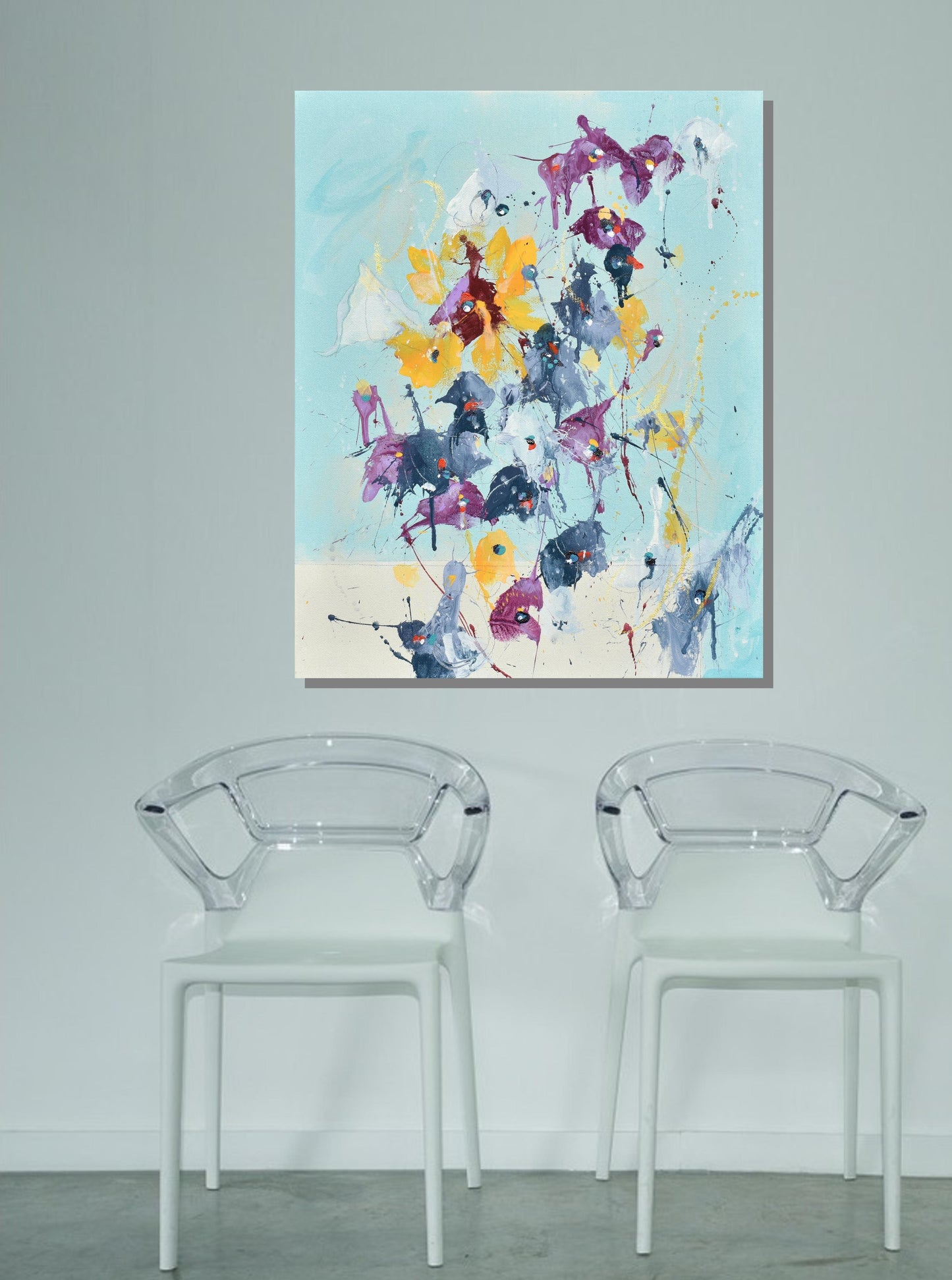 Spring Dreams 16″ x 20″ Abstract Painting