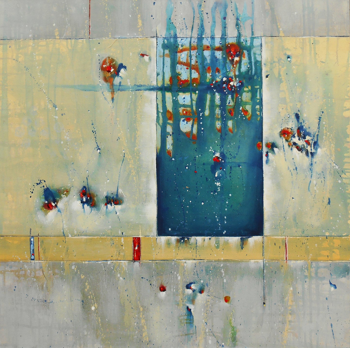 The Brightest Hour 36″ x 36″ Abstract Painting