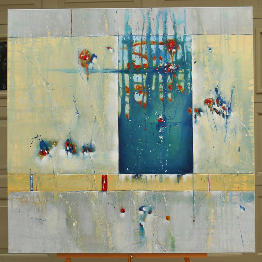 The Brightest Hour 36″ x 36″ Abstract Painting