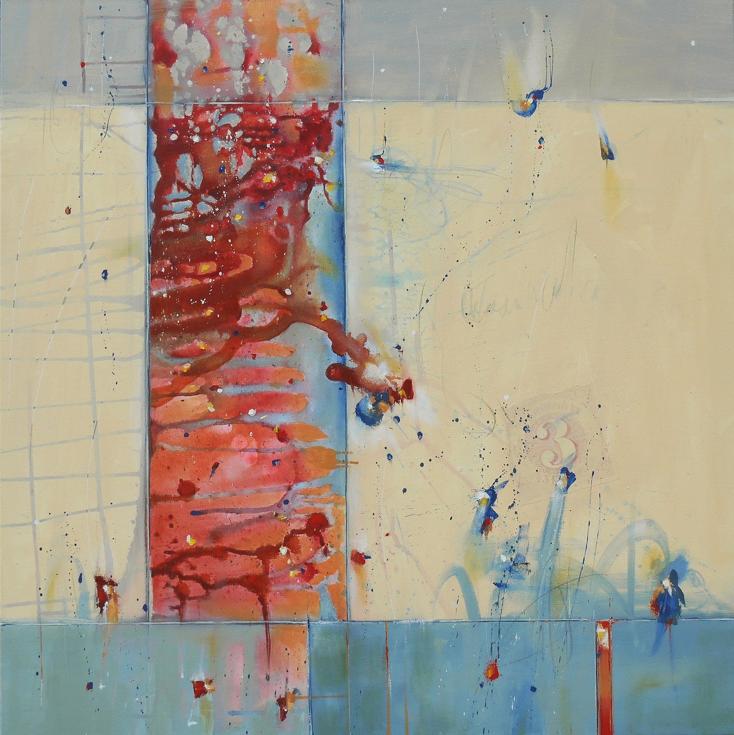 The Brightness of Air 36″ x 36″ Abstract Painting