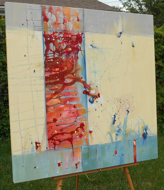 The Brightness of Air 36″ x 36″ Abstract Painting