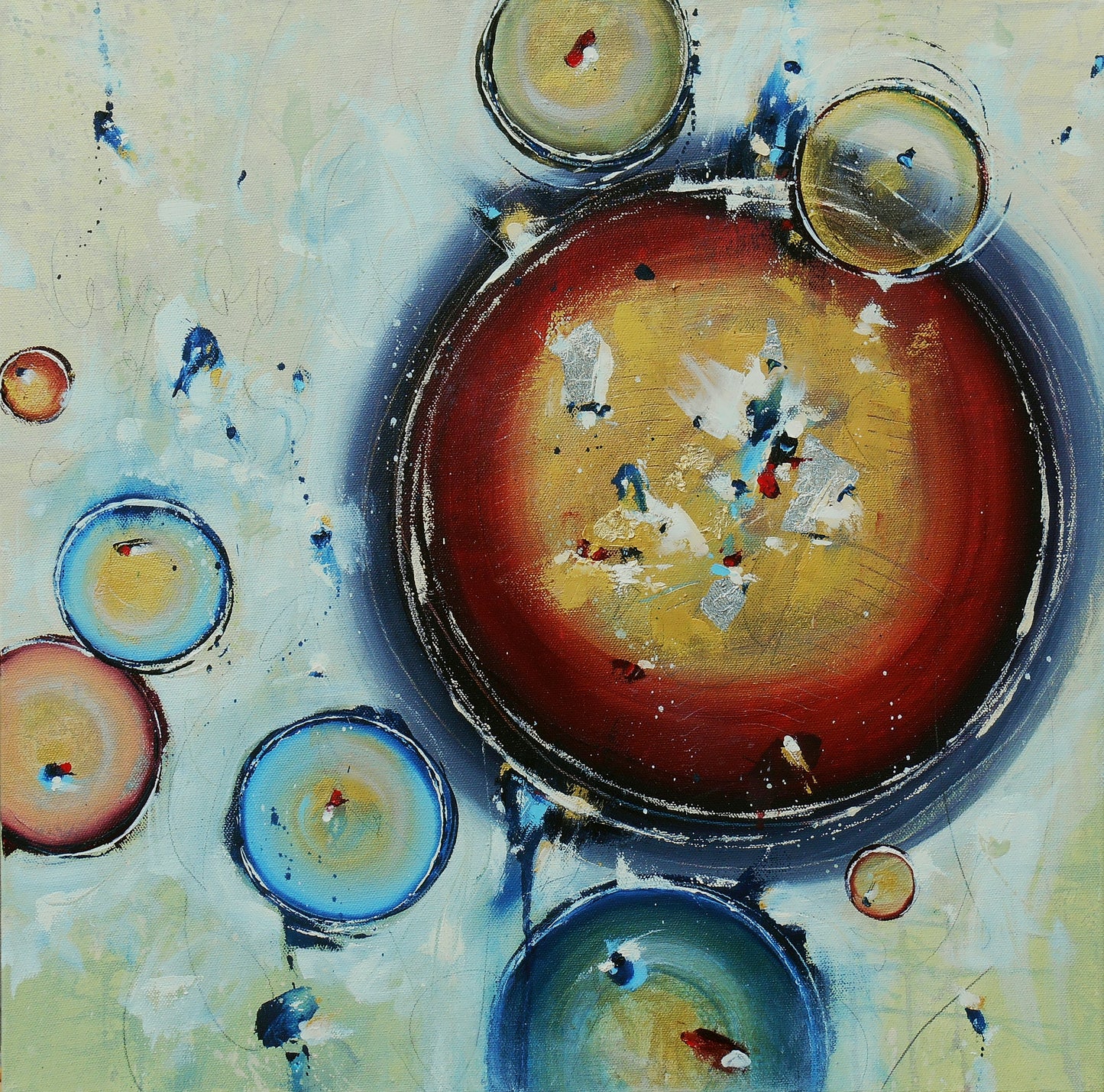 The End Is The Beginning 20″ x 20″ Abstract Painting