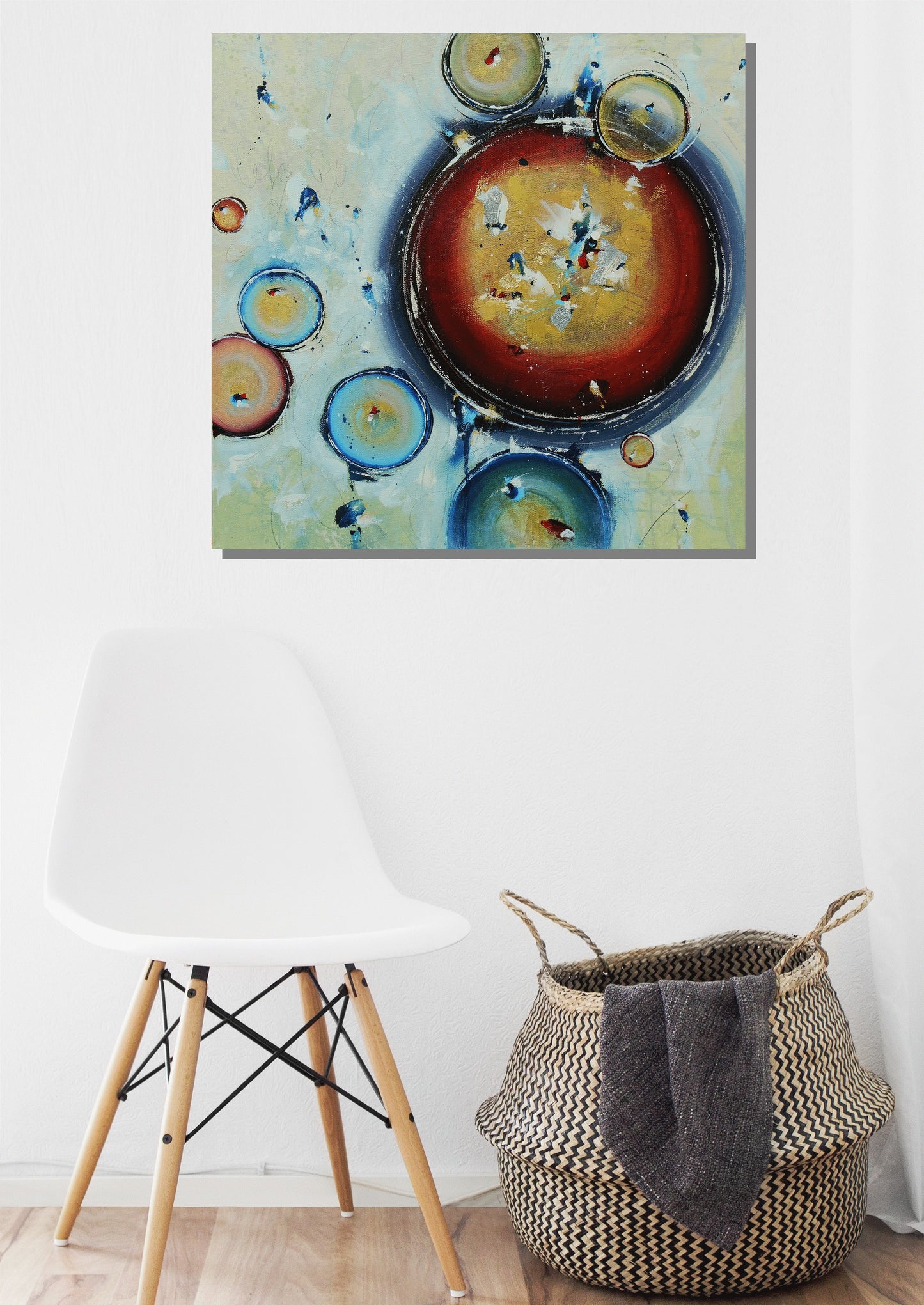 The End Is The Beginning 20″ x 20″ Abstract Painting