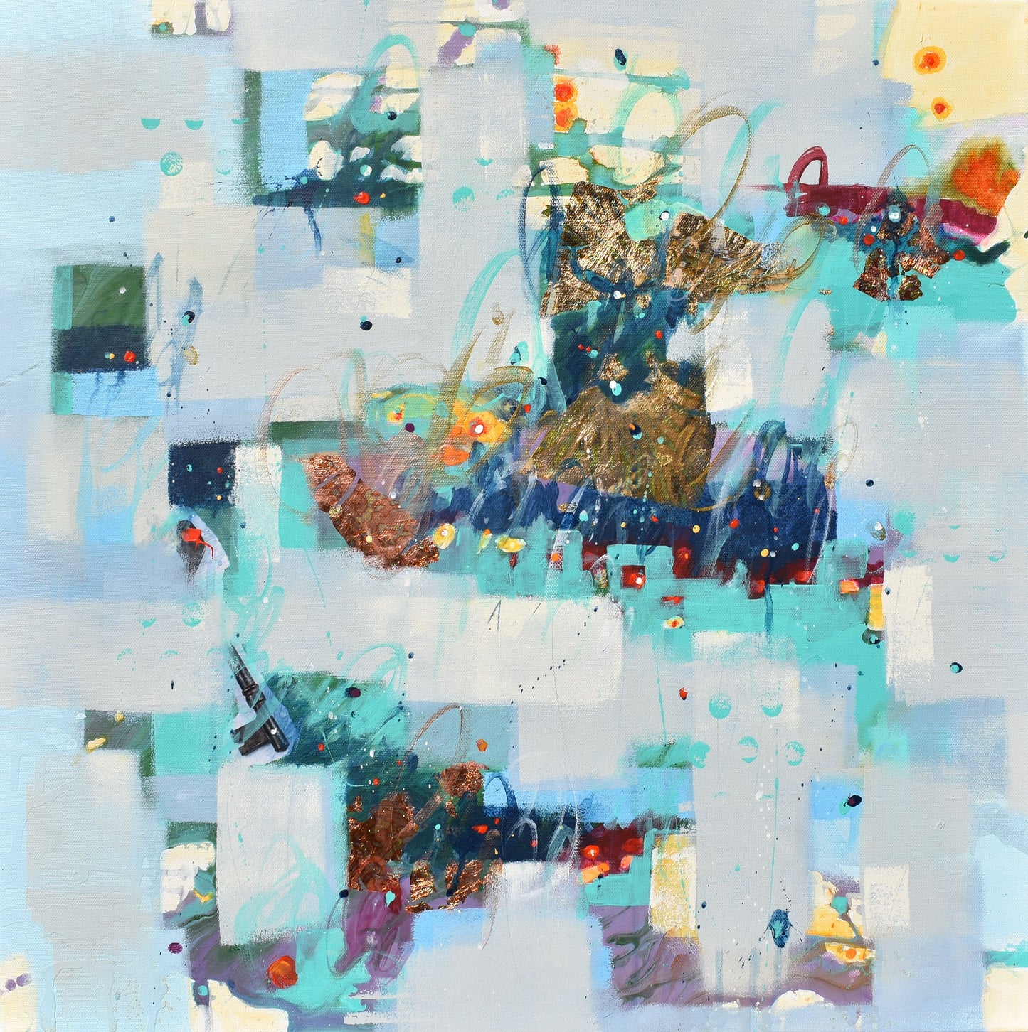 The Poetry of Light 24″ x 24″ Abstract Painting