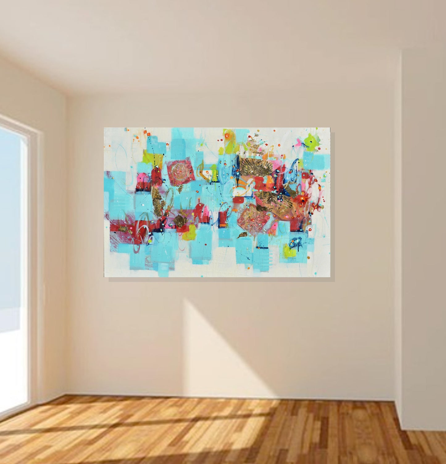 Traces of Time 24″ x 36″ Abstract Painting