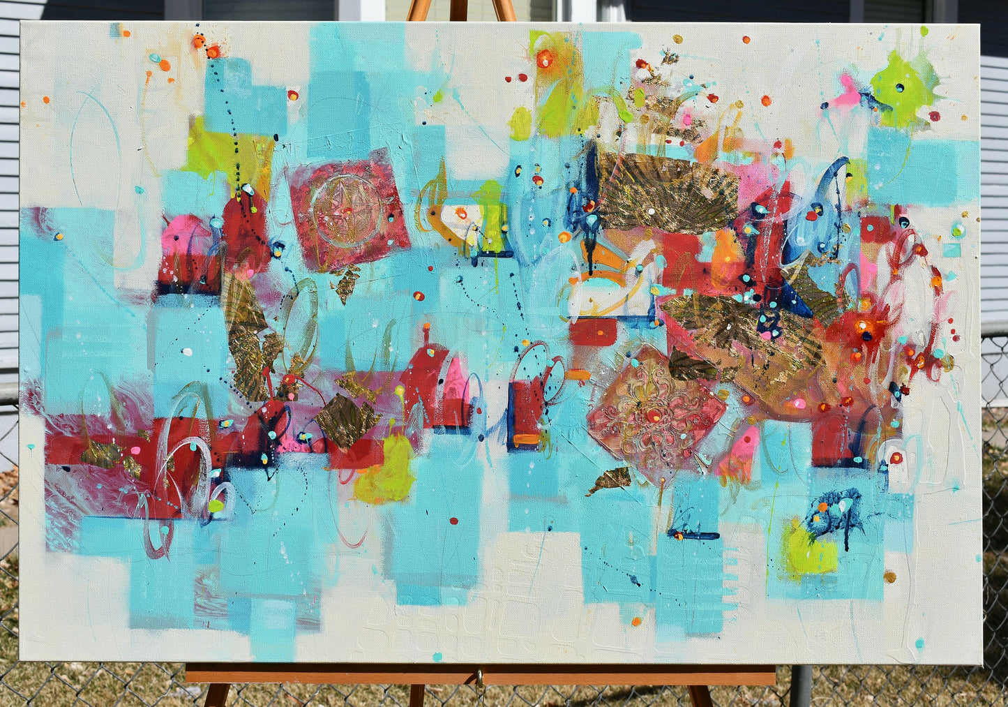Traces of Time 24″ x 36″ Abstract Painting
