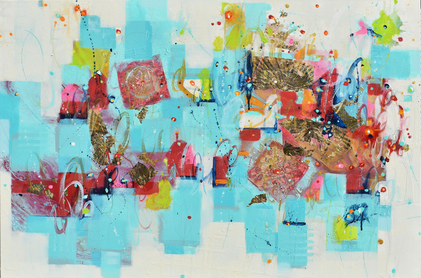 Traces of Time 24″ x 36″ Abstract Painting