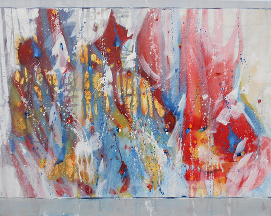 Walking On Stars 24″ x 30″ Abstract Painting