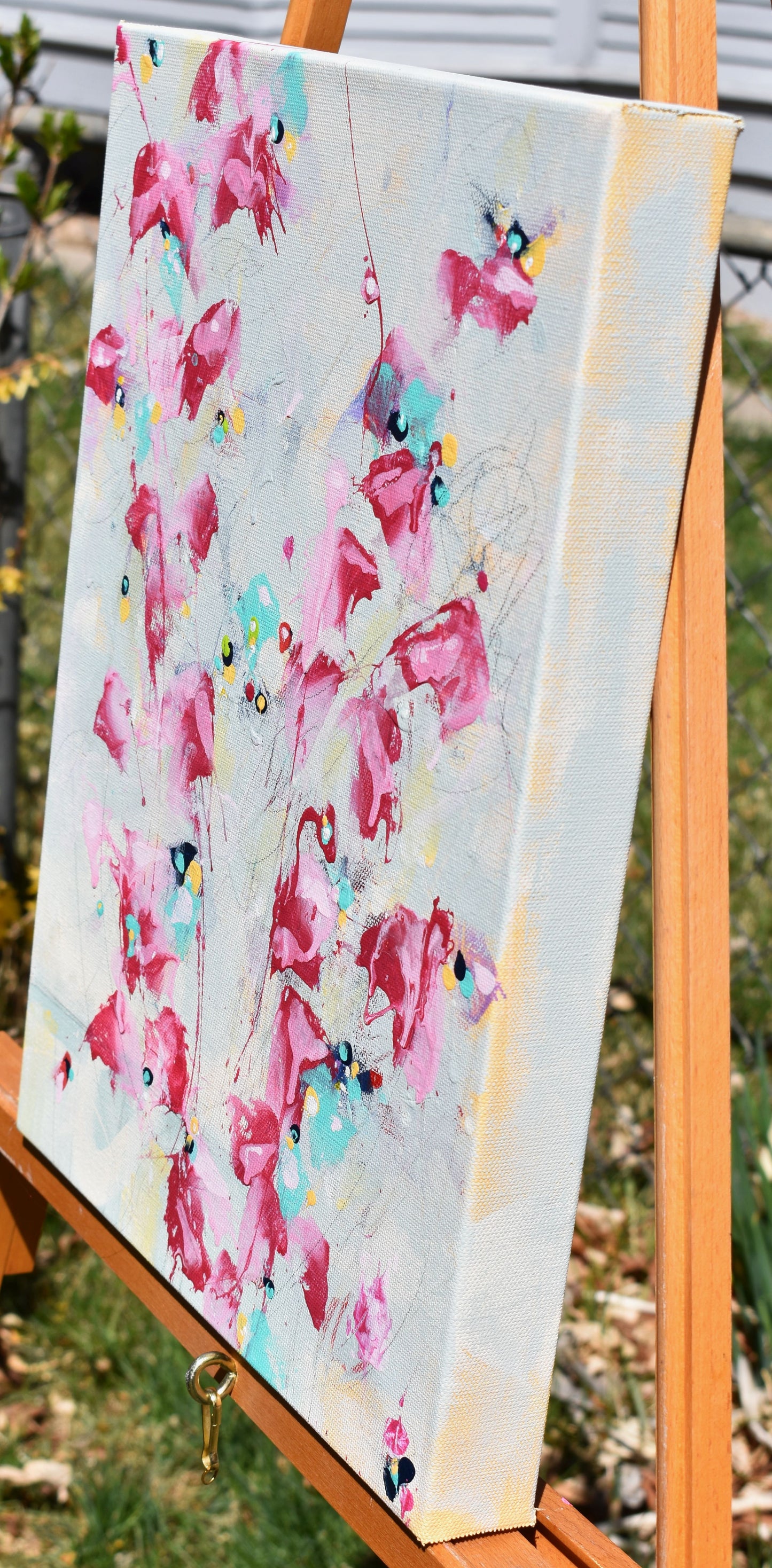 First Breath of Spring 12″ x 16″ Abstract Painting