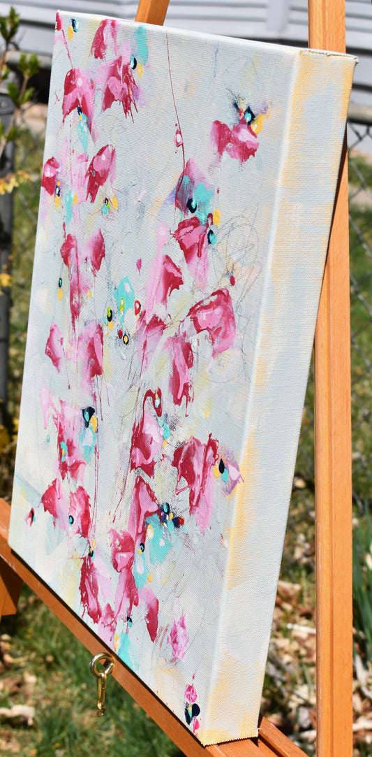 First Breath of Spring 12″ x 16″ Abstract Painting