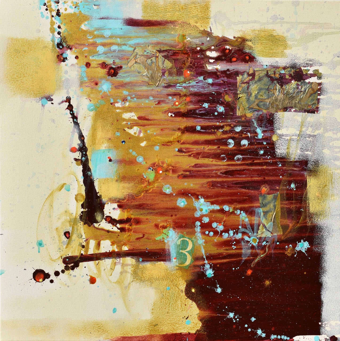 Between The Shadows 24″ x 24″ Abstract Painting