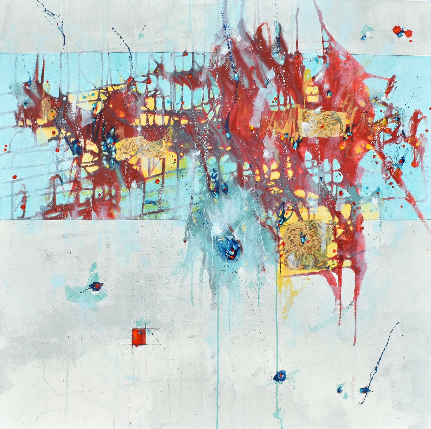 Breaking Free 48″ x 48″ Abstract Painting
