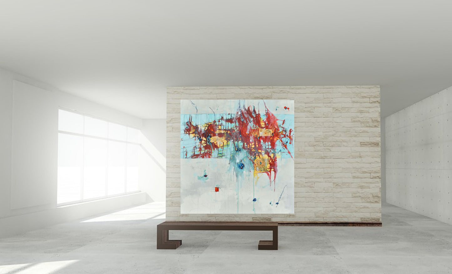 Breaking Free 48″ x 48″ Abstract Painting