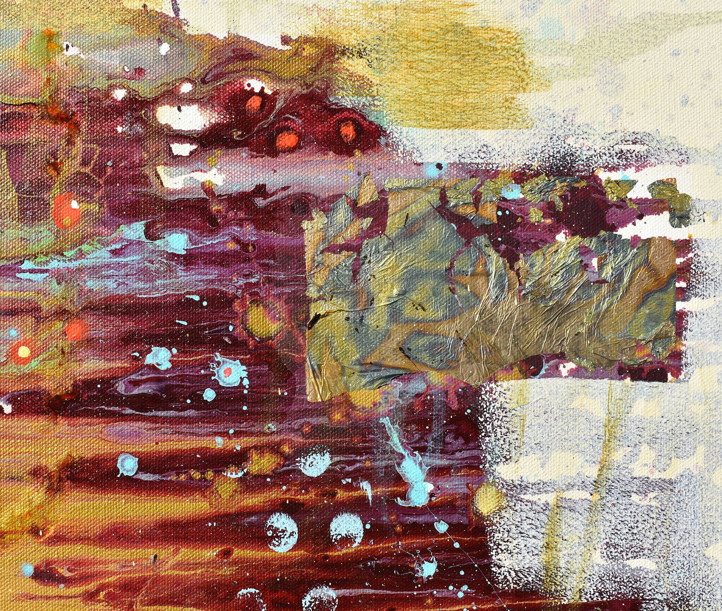 Between The Shadows 24″ x 24″ Abstract Painting