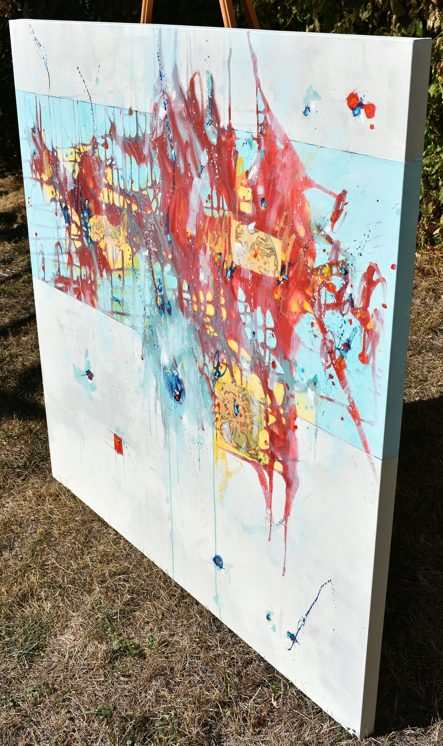 Breaking Free 48″ x 48″ Abstract Painting