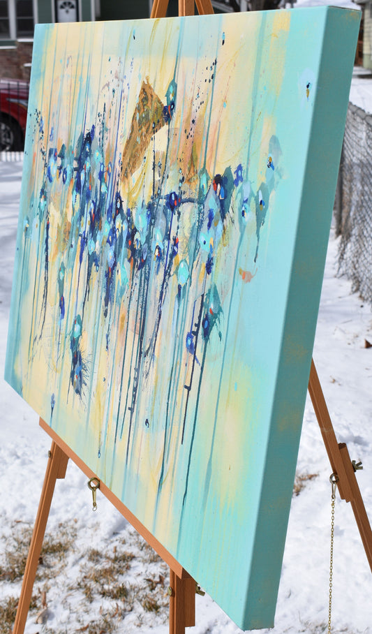 Sailing Through A New World 24″ x 36″ Abstract Painting