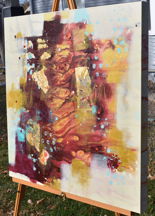 The Light Within 24″ x 24″ Abstract Painting