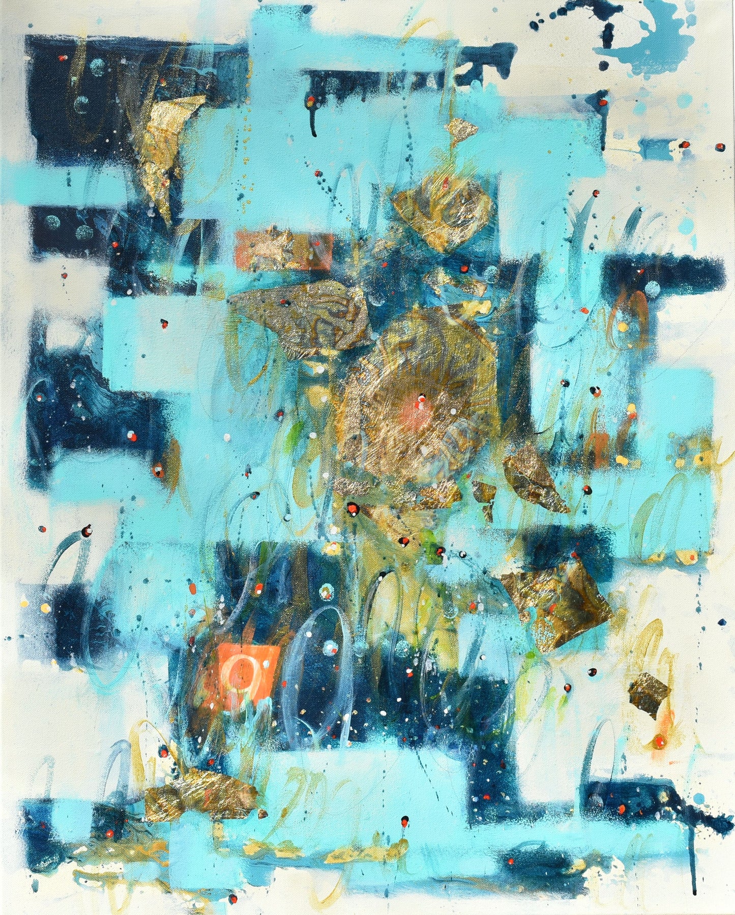 Storm Moon Rising 24″ x 30″ Abstract Painting