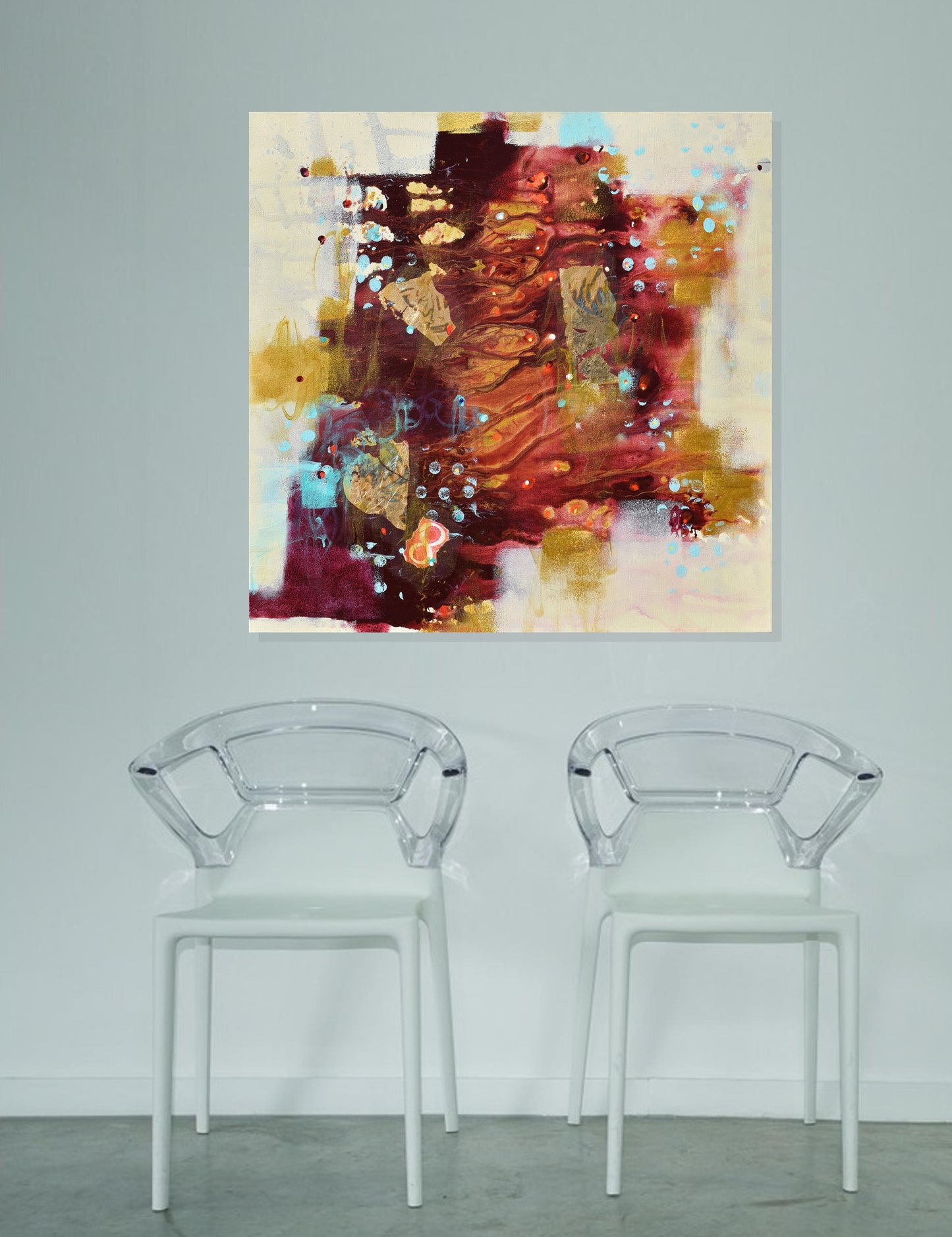 The Light Within 24″ x 24″ Abstract Painting