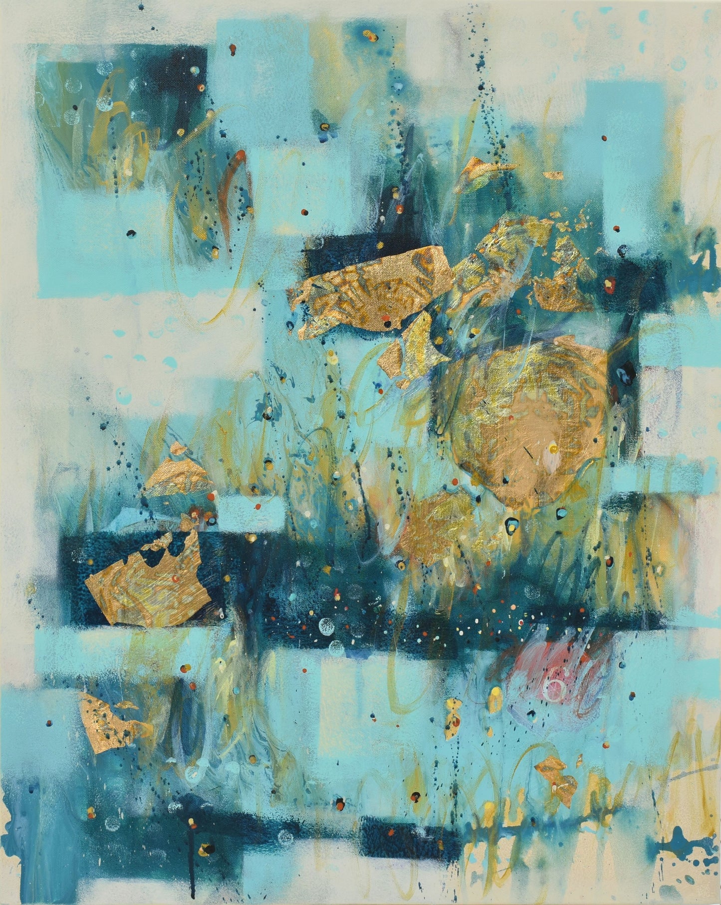 Under The Long Night's Moon 24″ x 30″ Abstract Painting