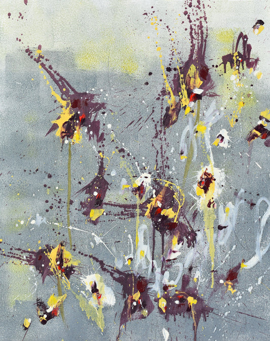 A Moment In Time 16″ x 20″ Abstract Painting on Panel