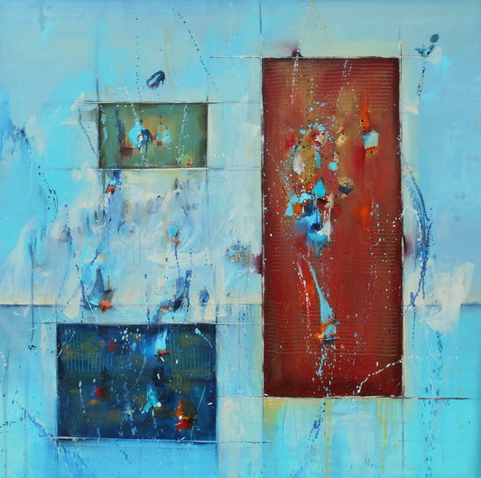 A Place In The Sky 36″ x 36″ Abstract Painting