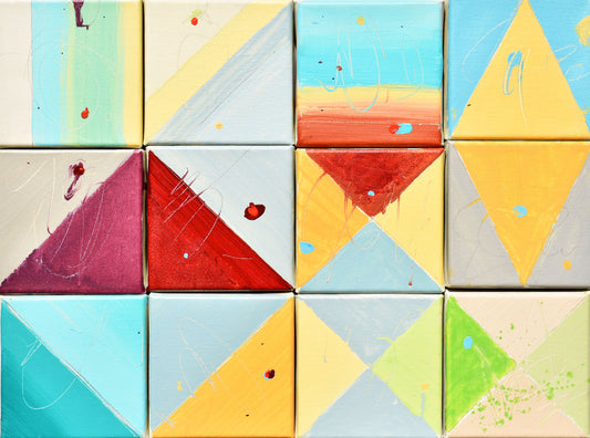 Carnival of Colors 12″ x 16″ Abstract Painting