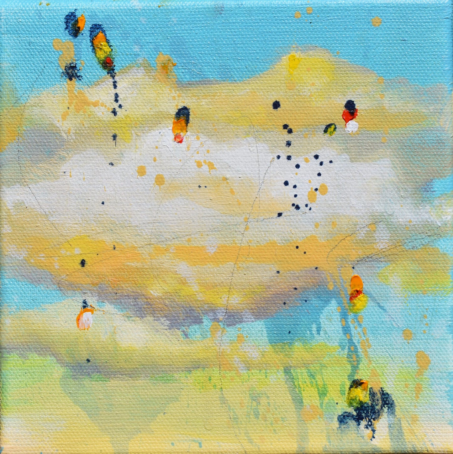 Color of Dreams 6″ x 6″ Abstract Painting