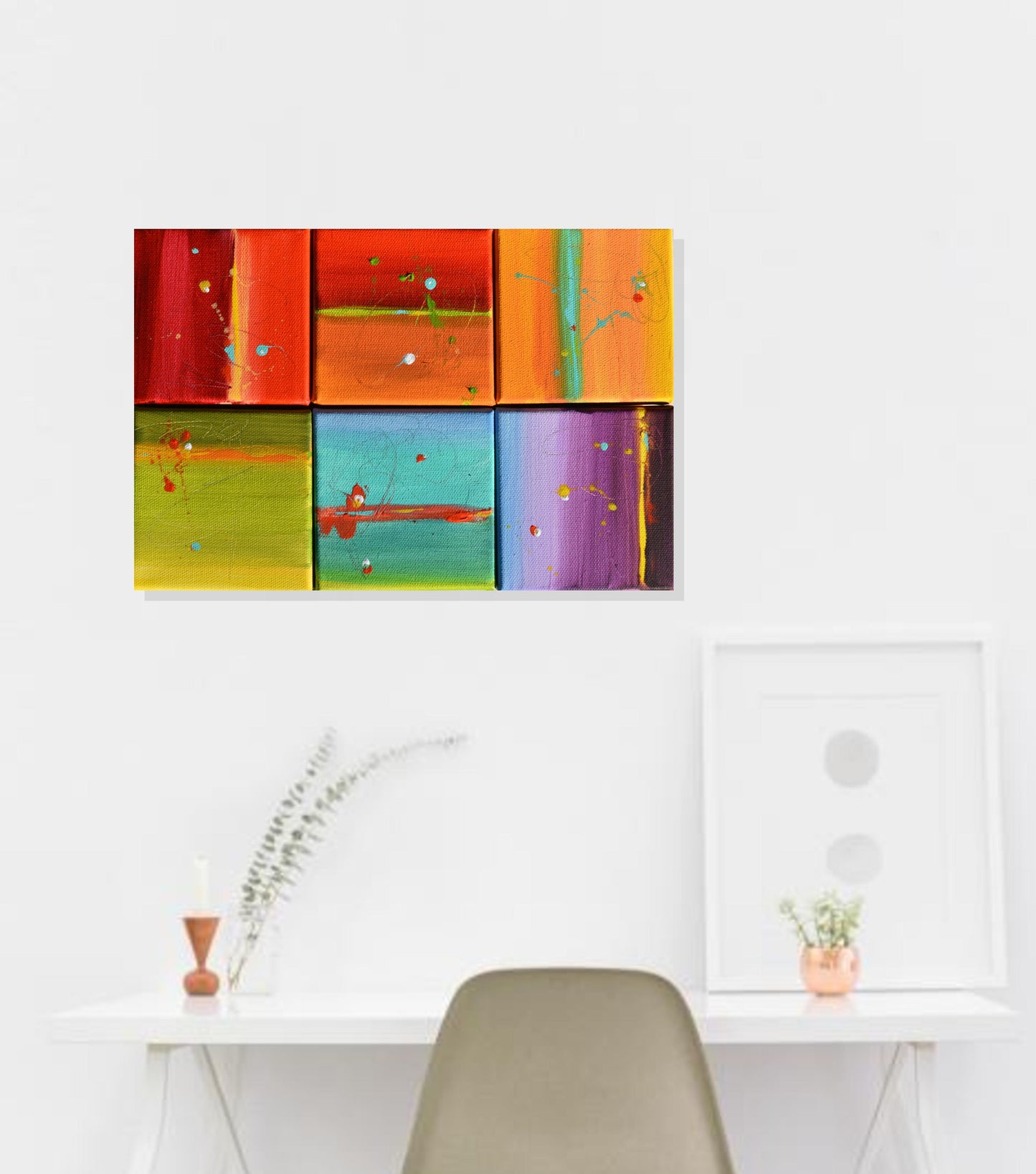 Colors of Refuge 12″ x 8″ Abstract Painting