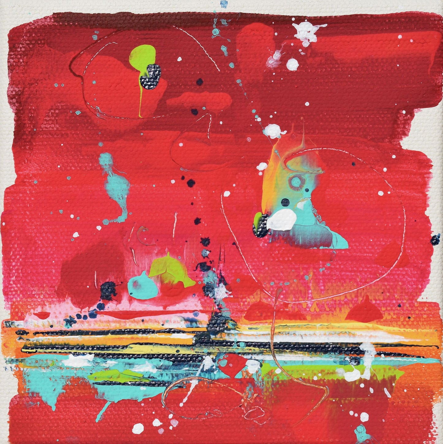 Colors of the Winter Sky 10″ x 15″ Abstract Painting