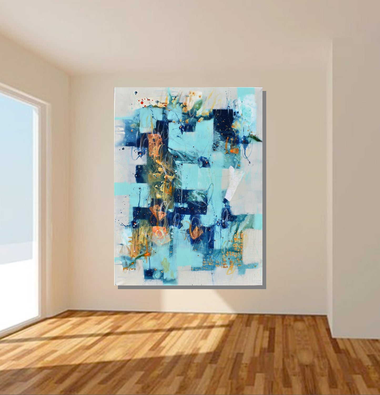 Dance of The Long Night's Moon 36″ x 48″ Abstract Painting