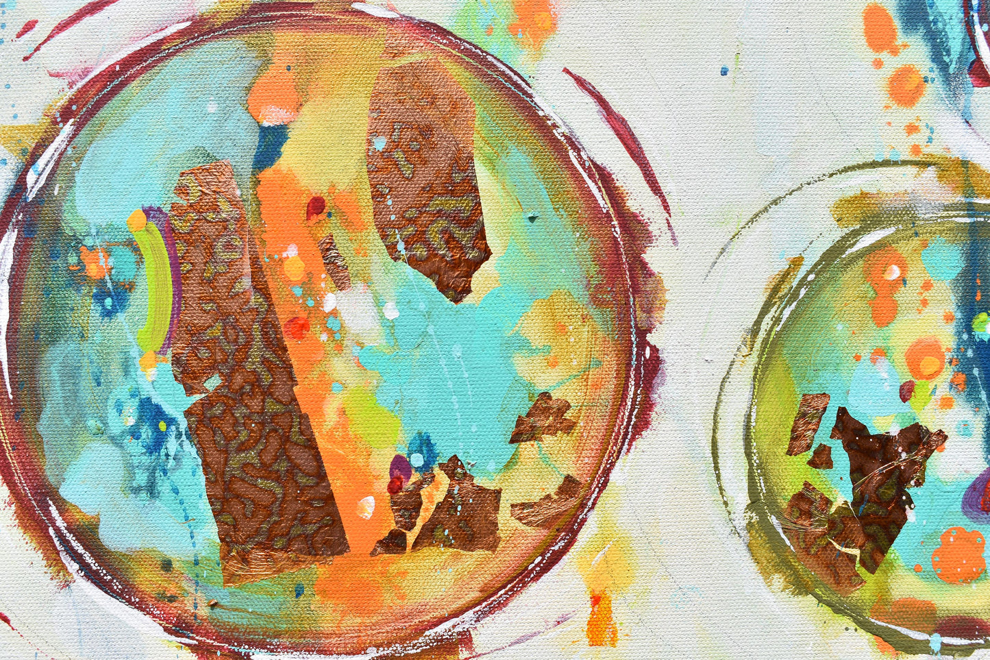 Discovering Rainbows 16″ x 40″ Abstract Painting