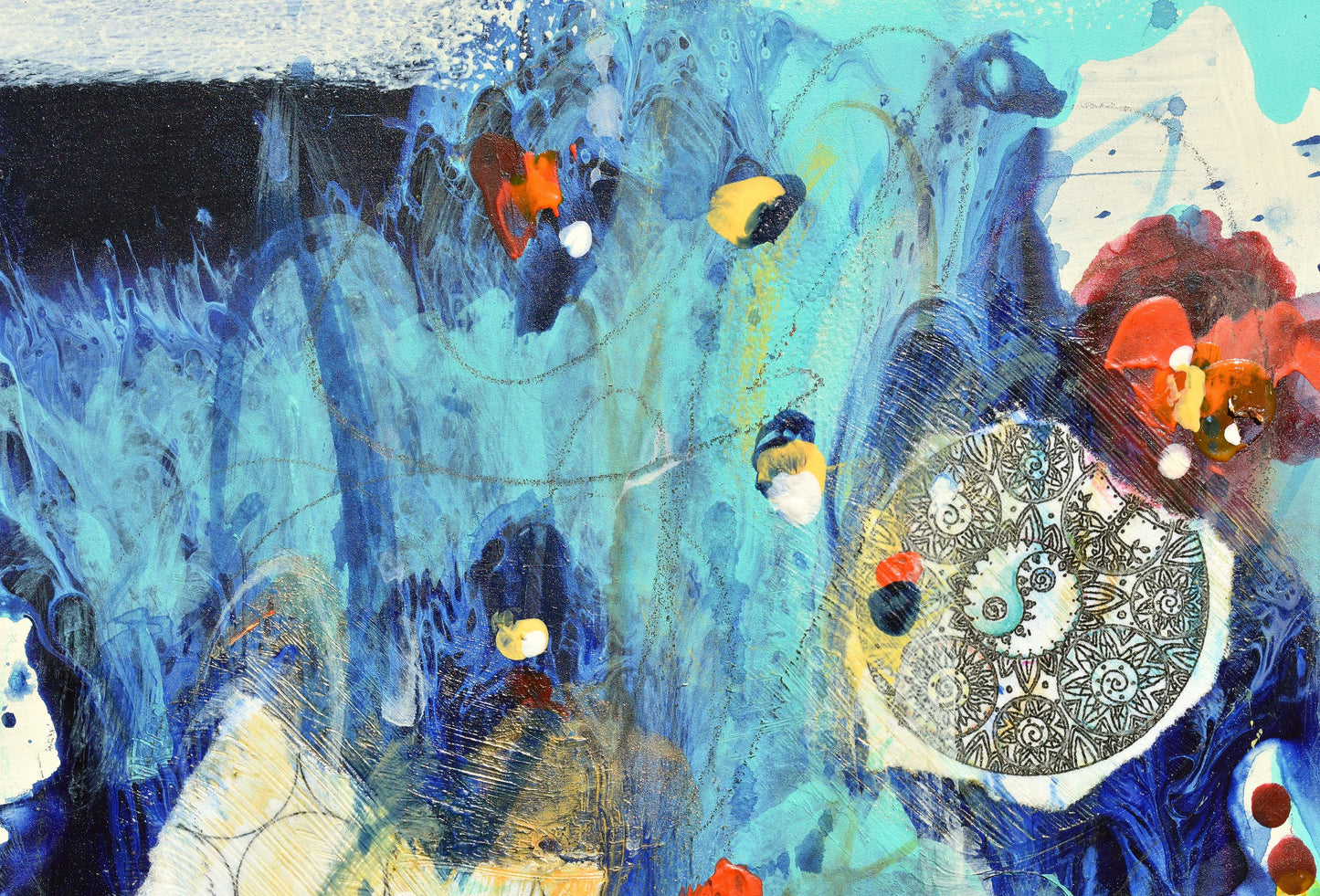 Endless 5″ x 5″ Abstract Painting on Panel