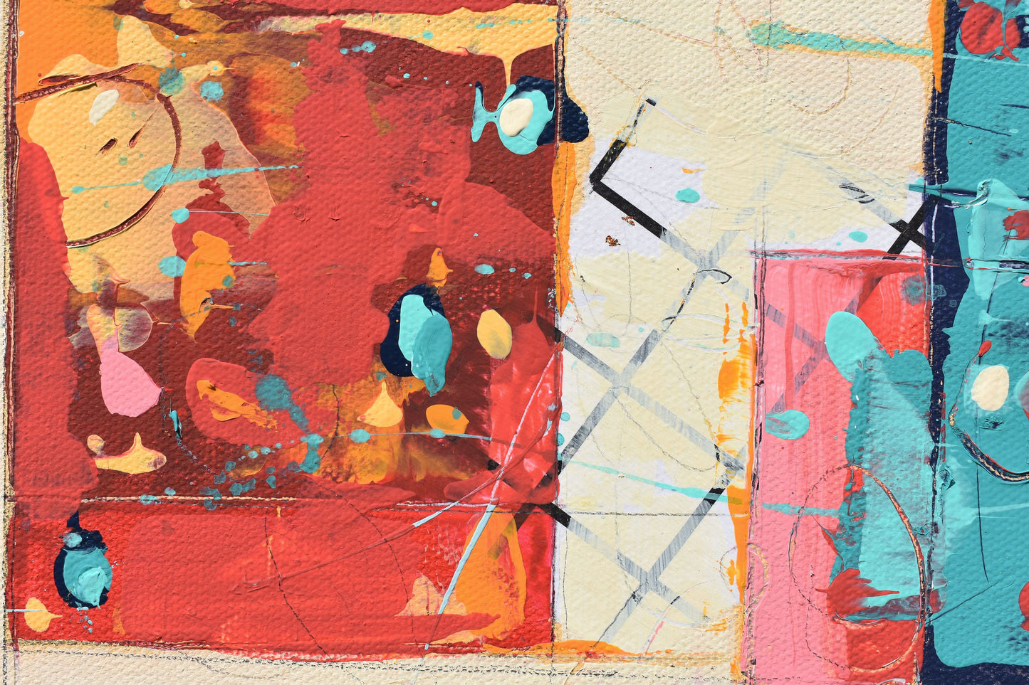 Interform 8″ x 8″ Abstract Painting