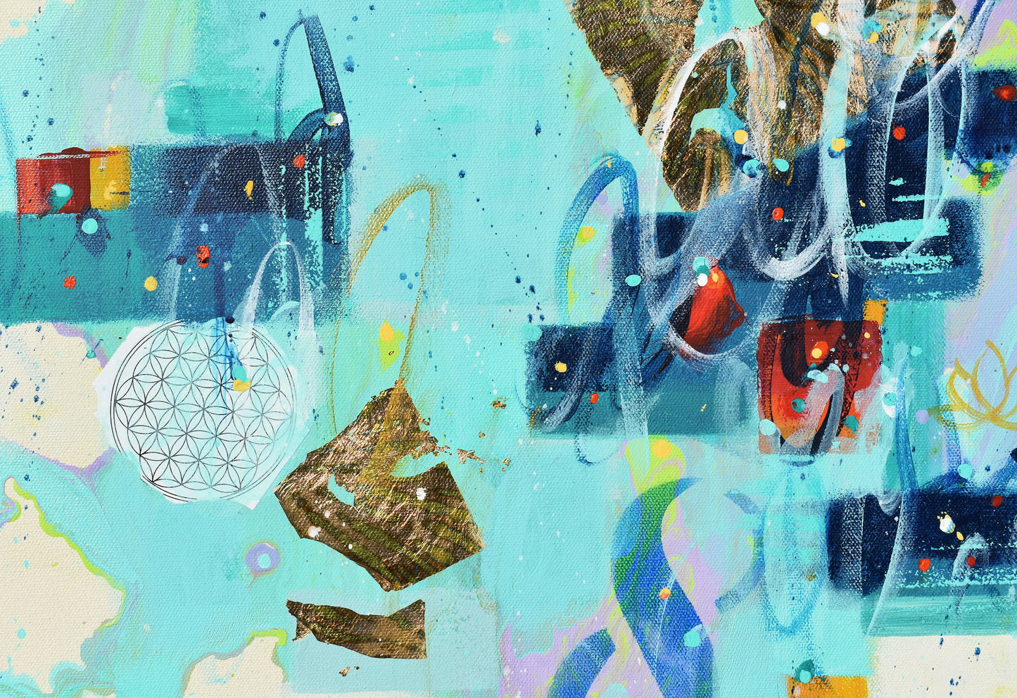 Listening Within 24″ x 24″ Abstract Painting
