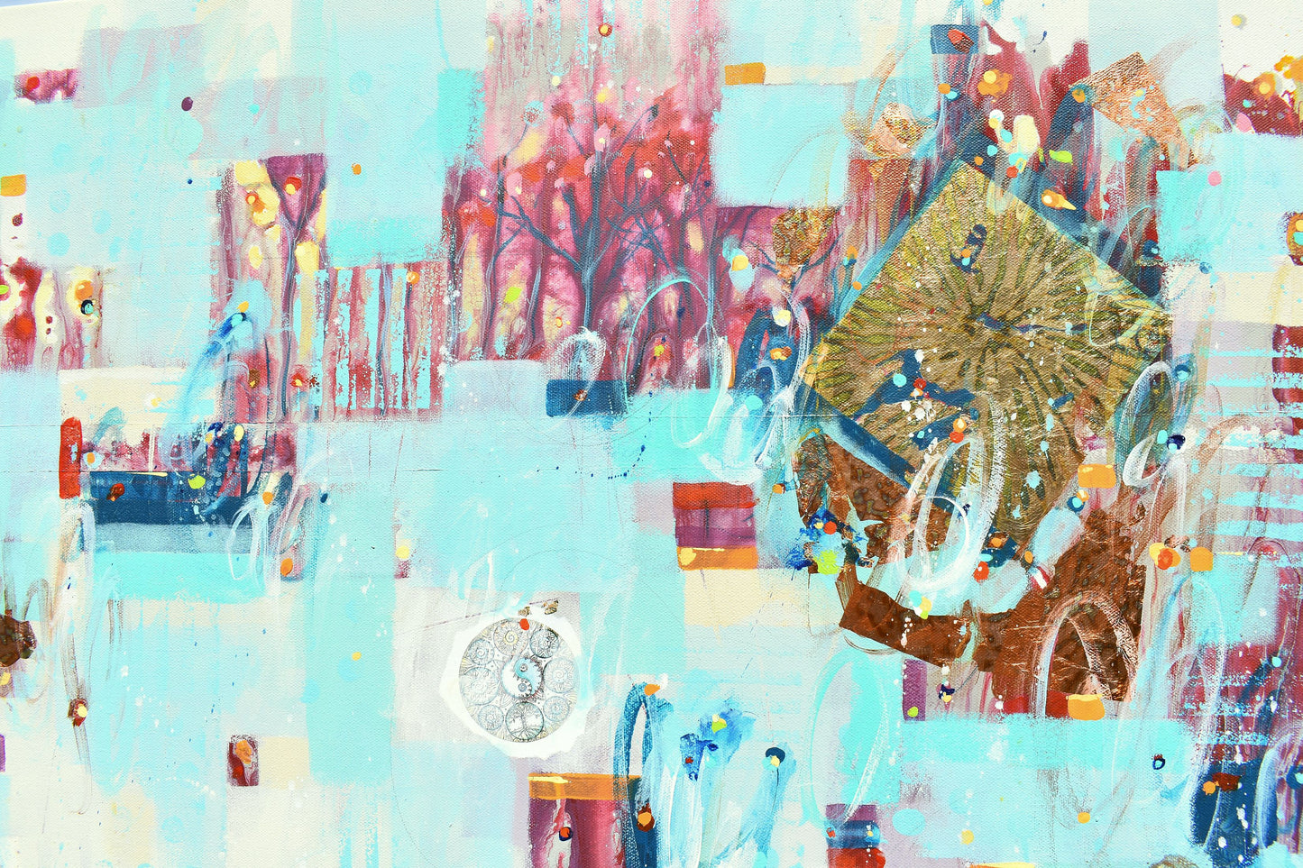 The Light Between Us 24″ x 48″ Abstract Painting