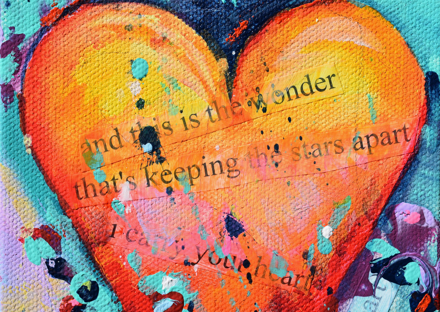 This Is The Wonder 5″ x 7″ Abstract Painting