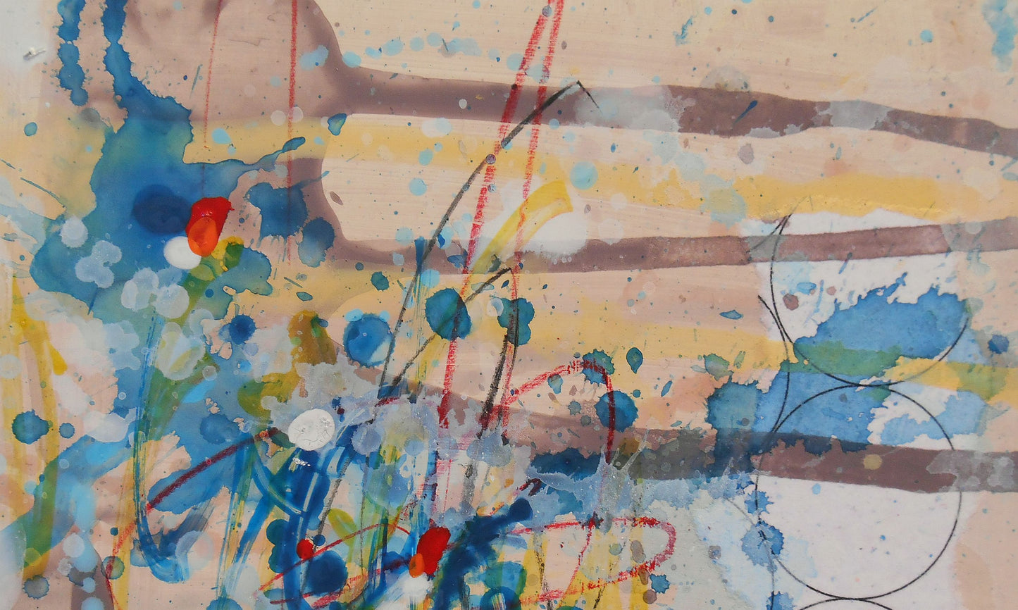 Transform 5″ x 5″ Abstract Painting on Panel