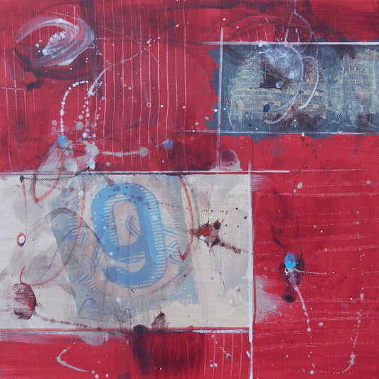 Fearless 12″ x 12″ Abstract Painting on Panel