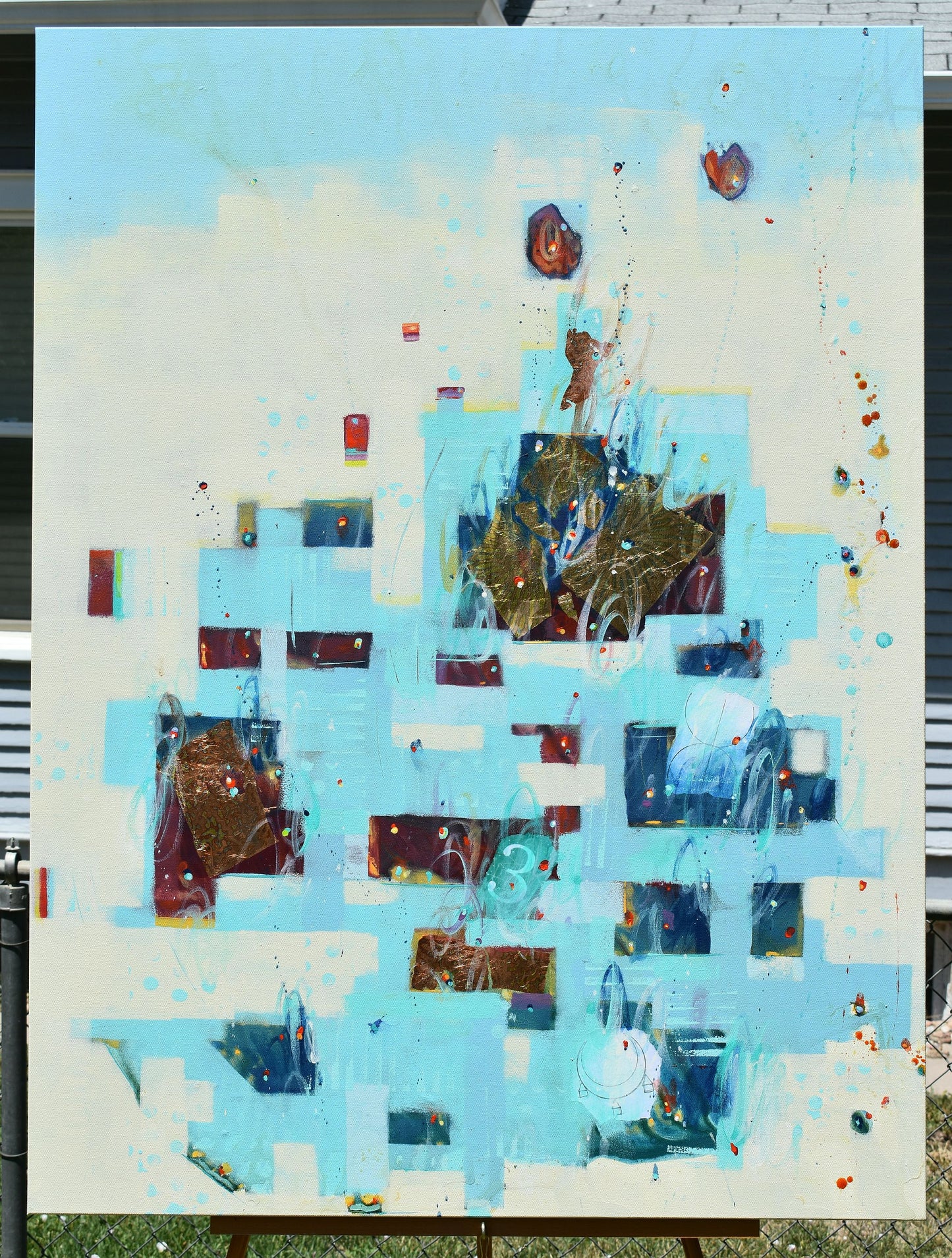 Lingering Light 36″ x 48″ Abstract Painting