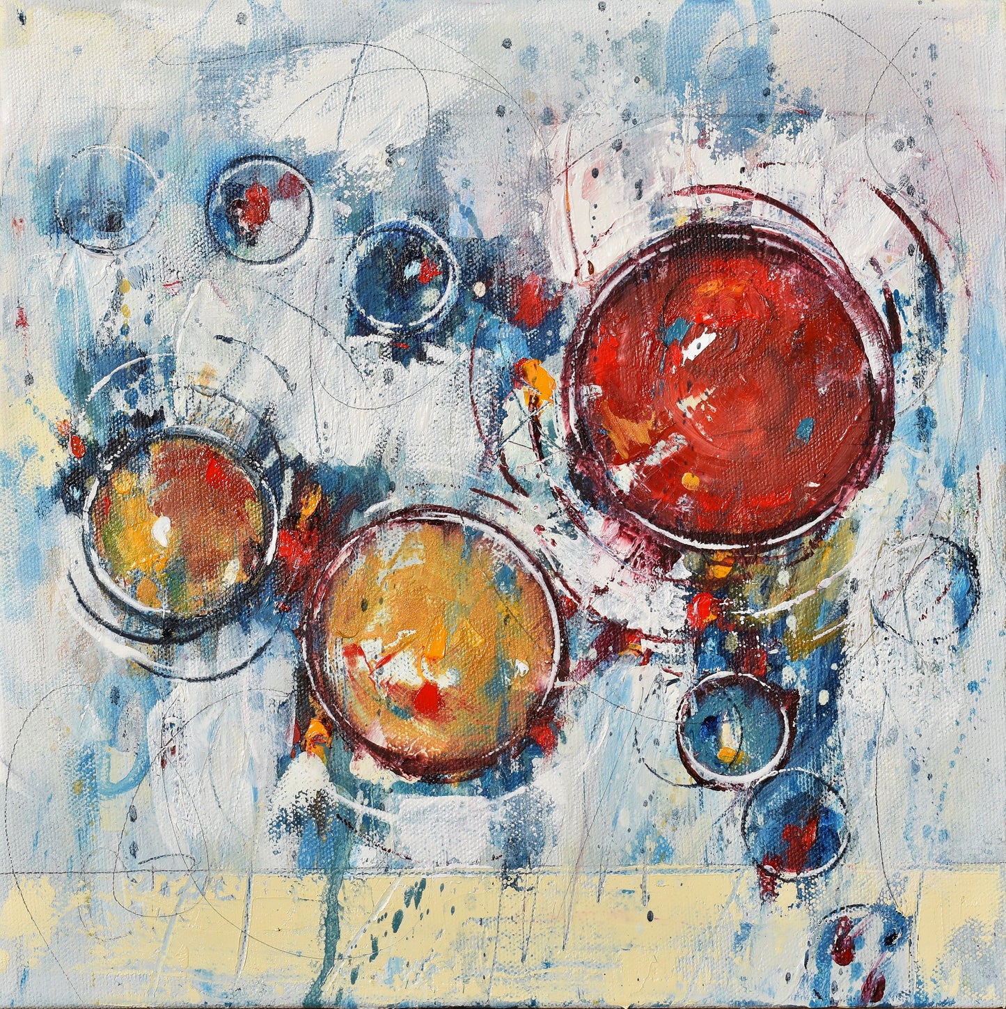 Always On My Mind 24″ x 24″ Abstract Painting