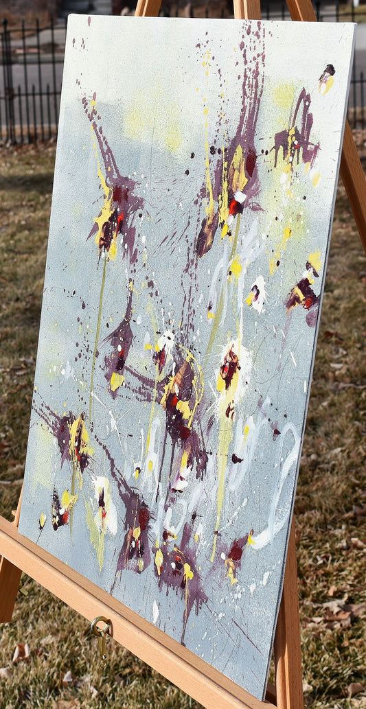 A Moment In Time 16″ x 20″ Abstract Painting on Panel
