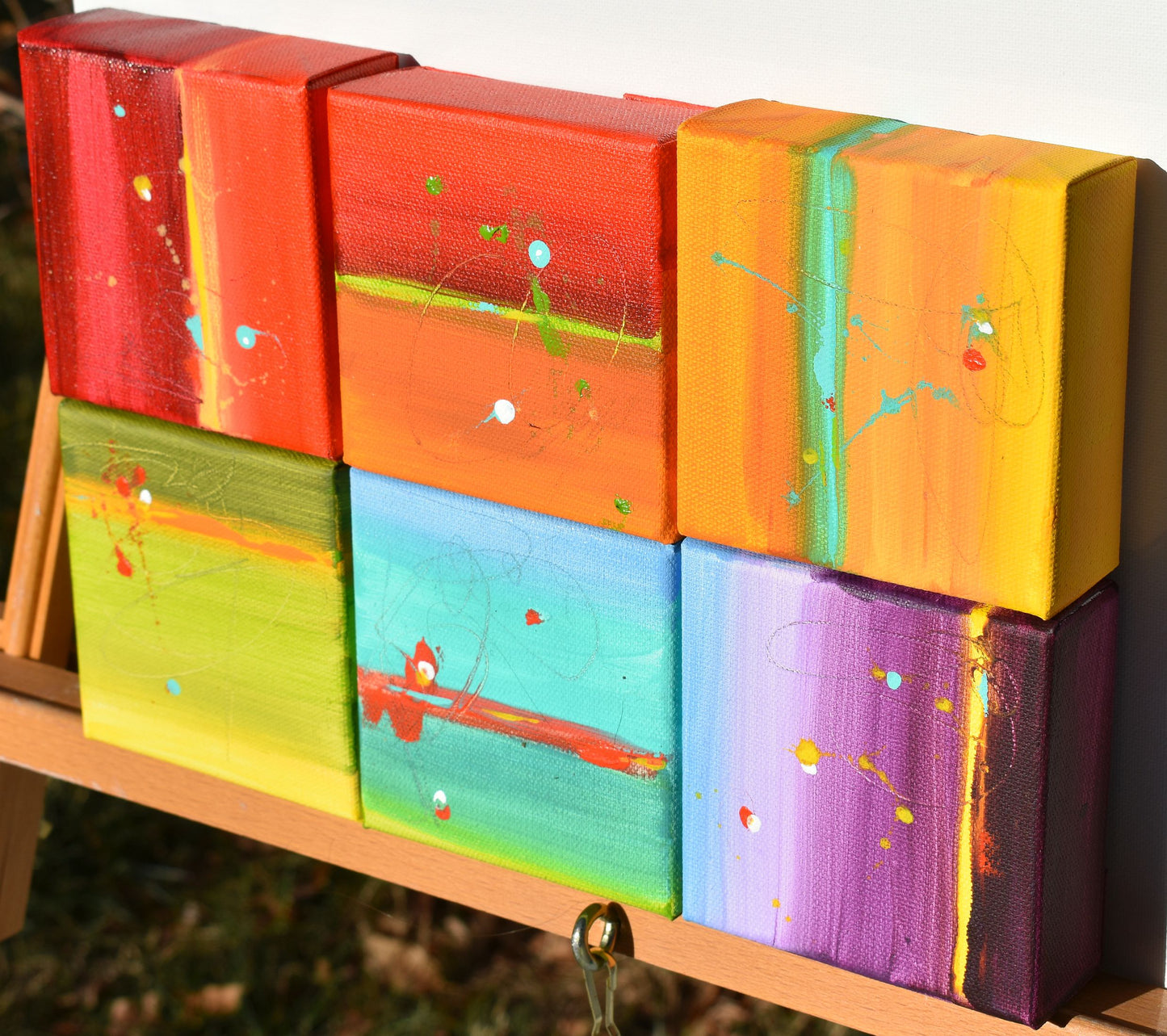 Colors of Refuge 12″ x 8″ Abstract Painting