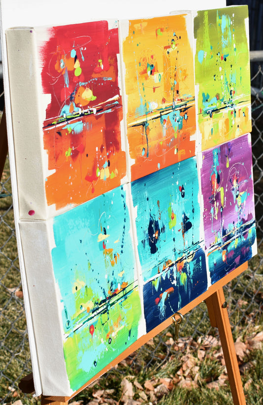 Colors of The December Sun 16″ x 24″ Abstract Painting