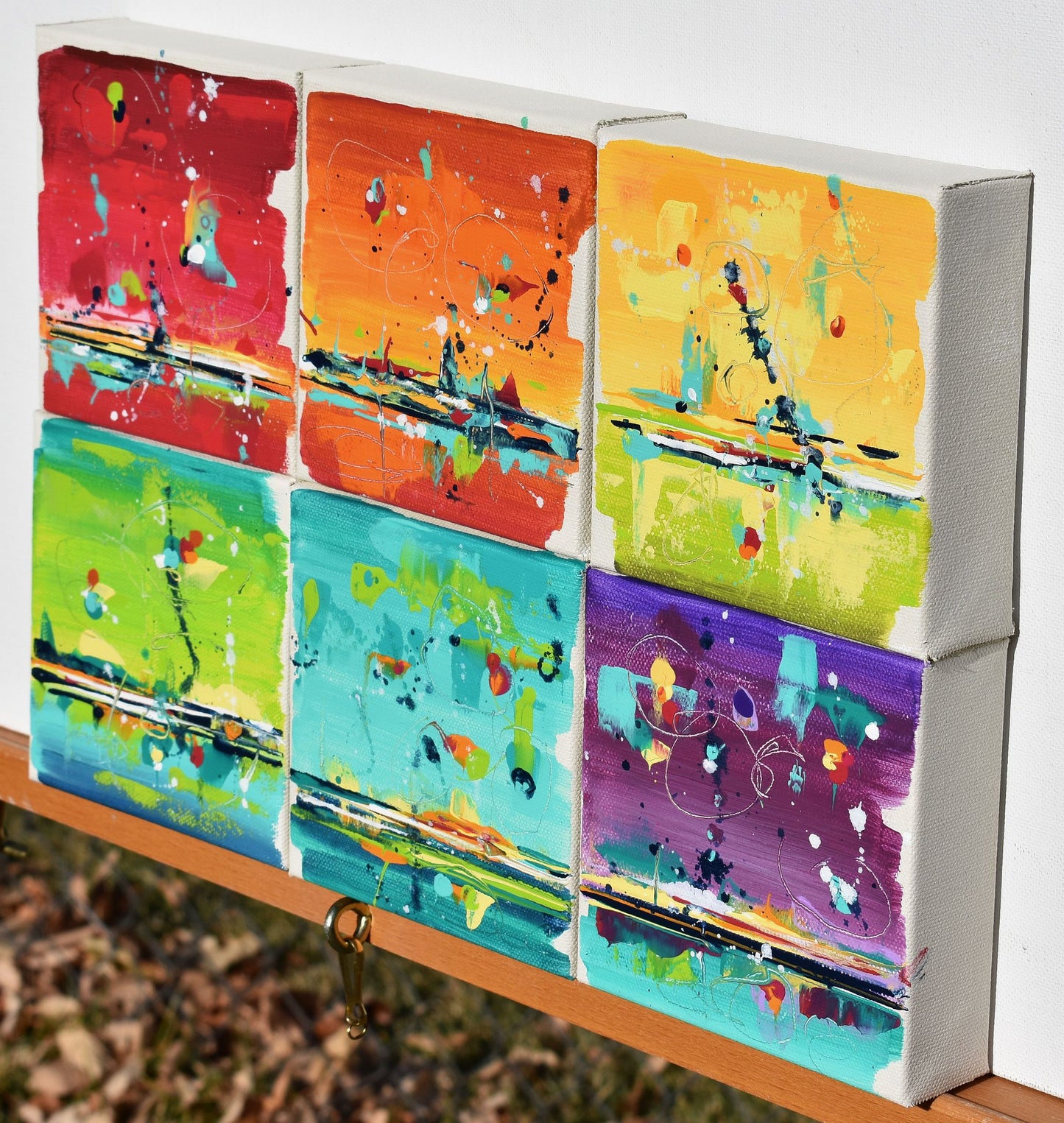 Colors of the Winter Sky 10″ x 15″ Abstract Painting