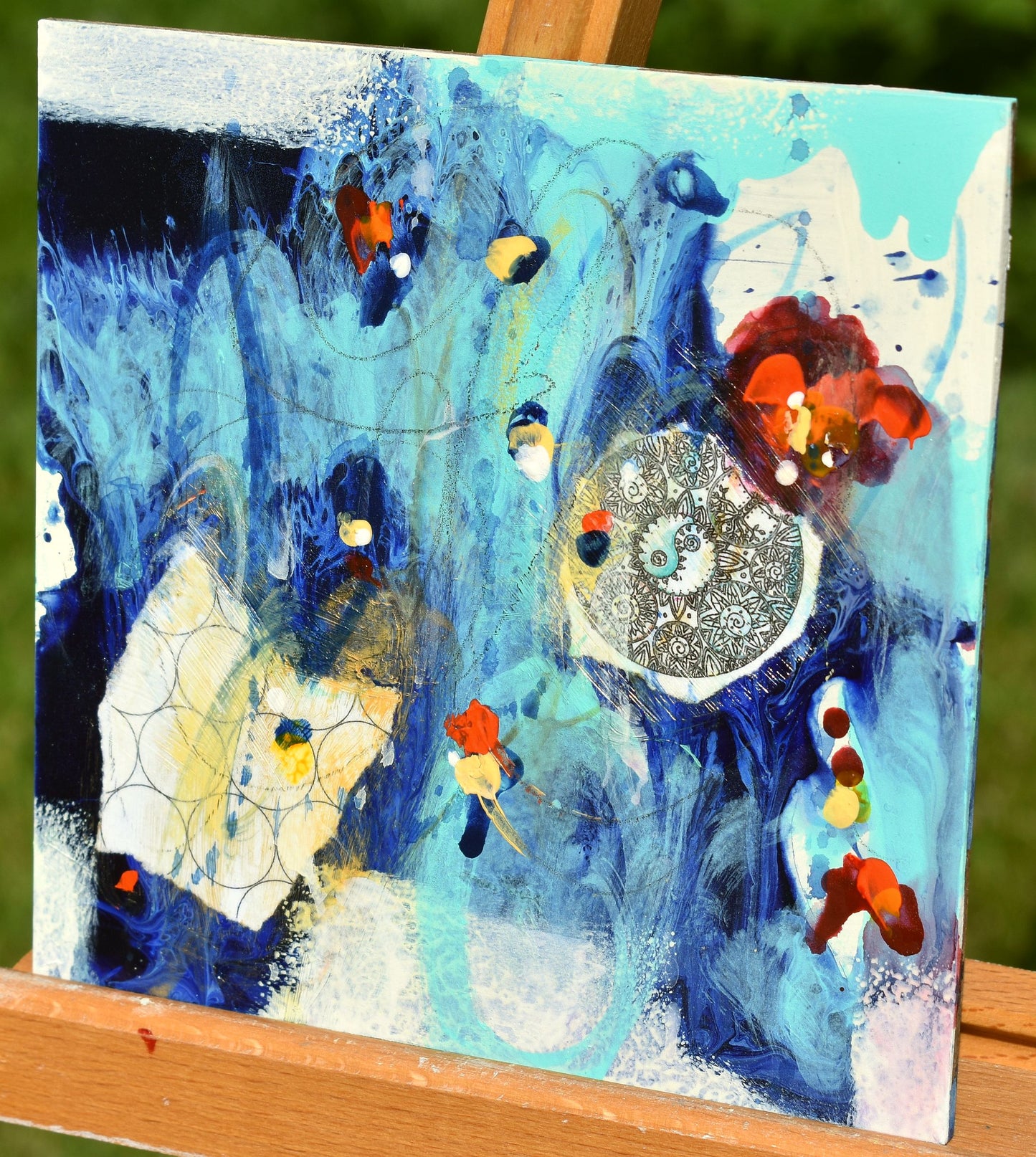 Endless 5″ x 5″ Abstract Painting on Panel